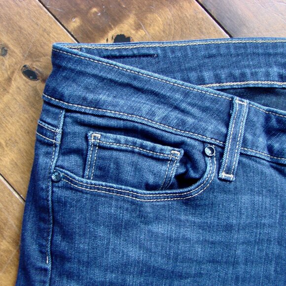 PAIGE Verdugo Ankle Jeans Alden Dark Wash Skinny Straight Size 31 - Picture 10 of 16